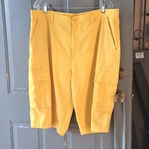 Yellow True Rock Cargo Shorts